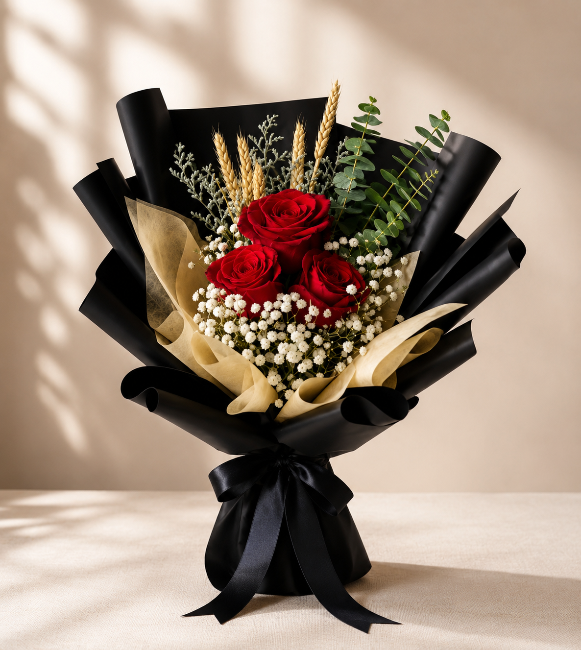 SC CRIMSON NOIR | Red Roses Bouquets