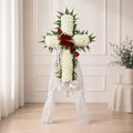 ETERNAL GRACE | Red Roses Condolences Cross Standee