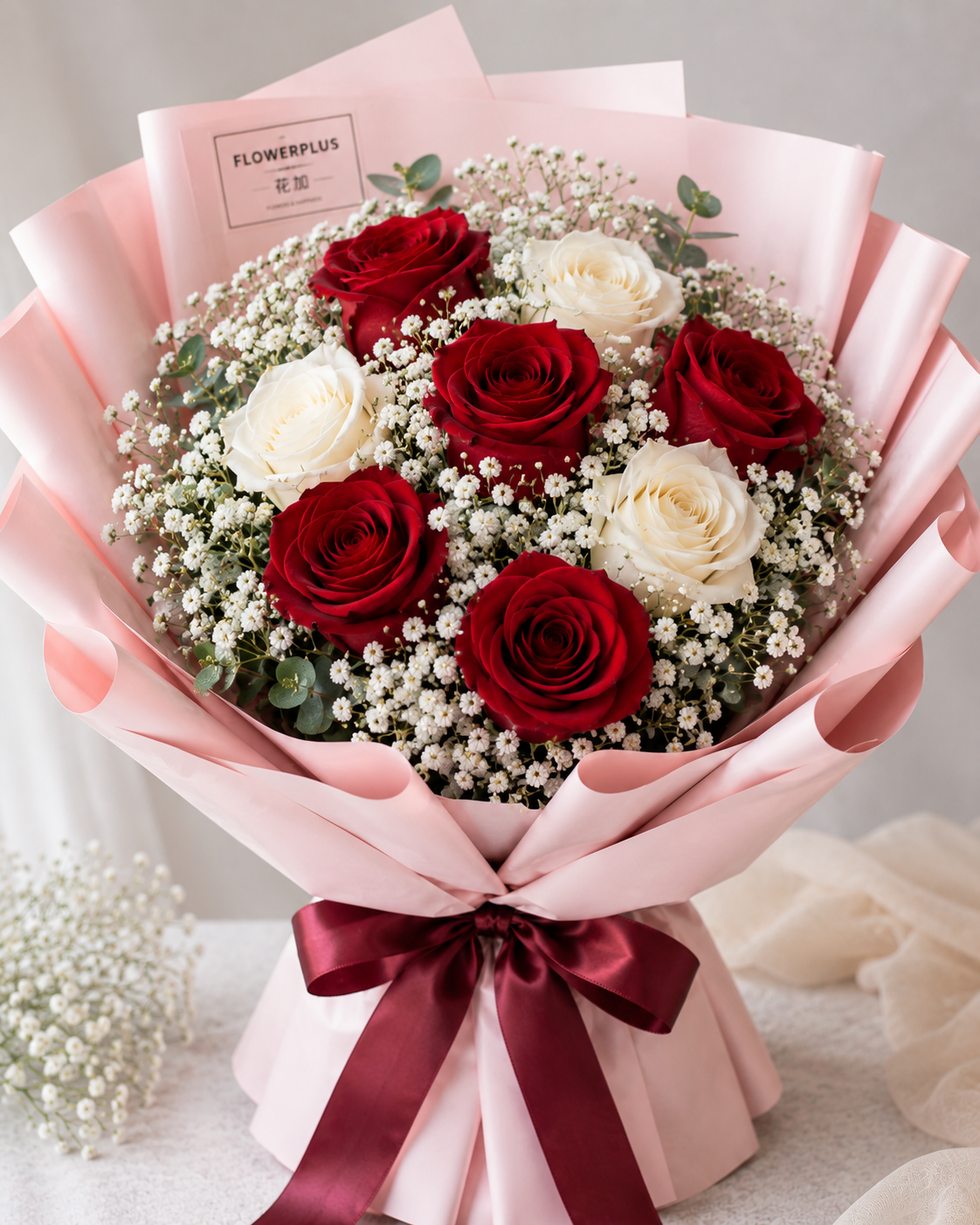 MY HEART ALWAYS BELONG TO YOU | Red Roses w Pink Roses Bouquets