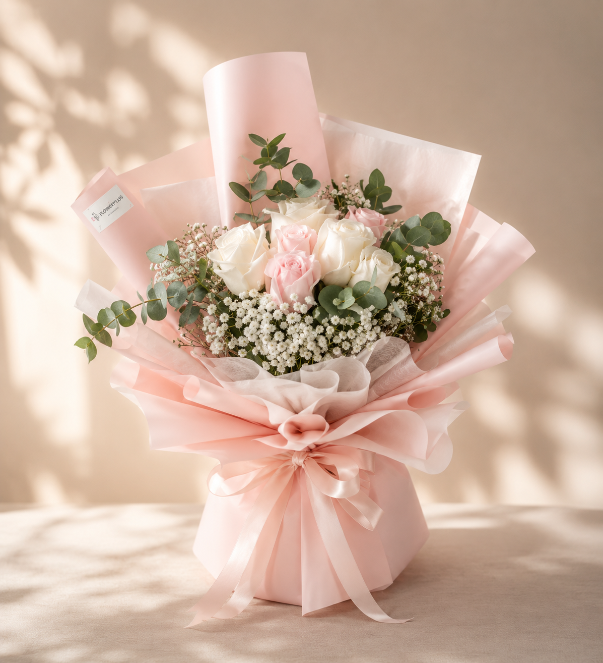 SWEETIE PIE | Pink Roses w White Roses Bouquets