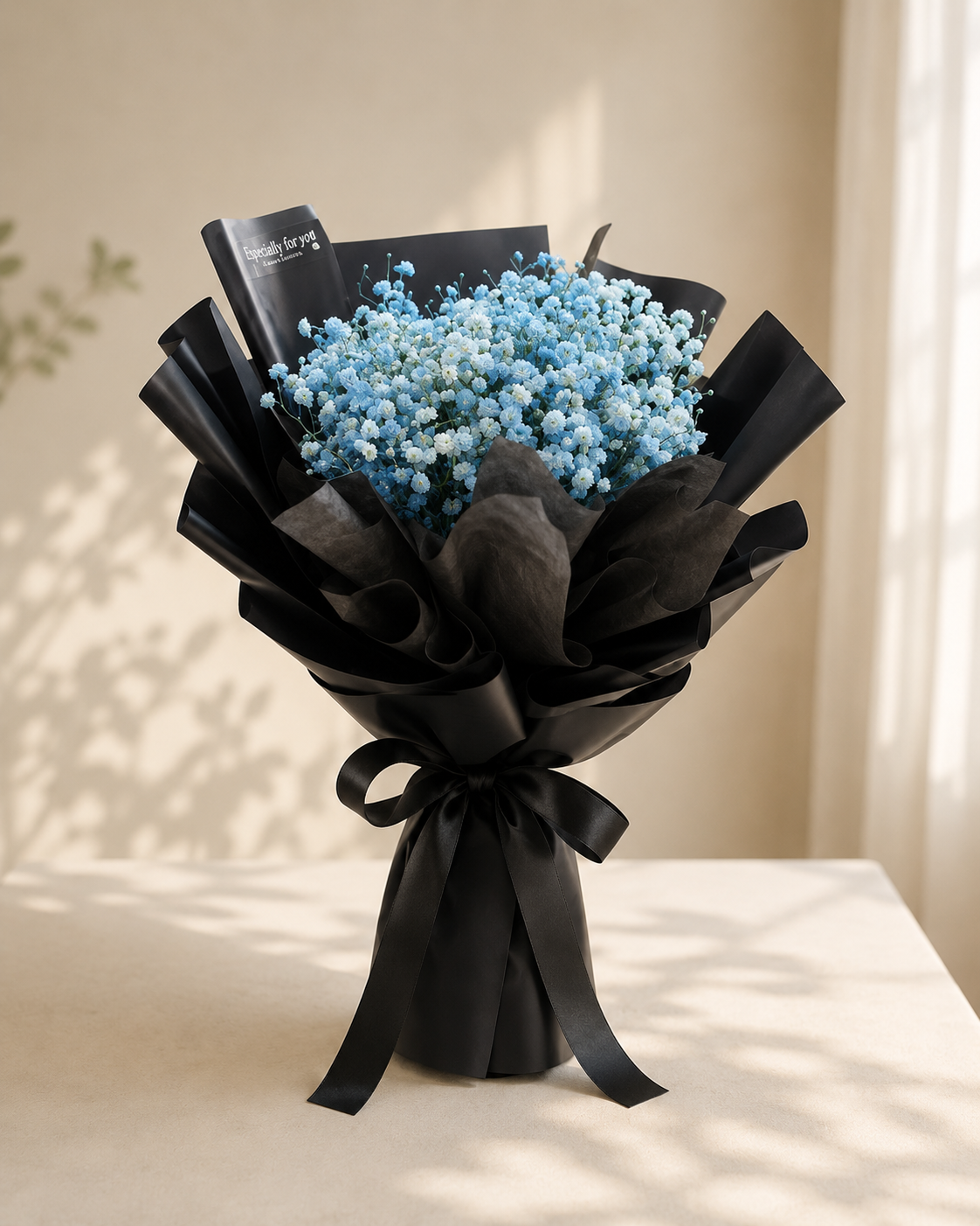 CALEB | Blue Baby Breaths Bouquets