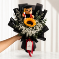 BIG ACHIEVEMENT | Sunflower w White Baby Breaths Bouquets