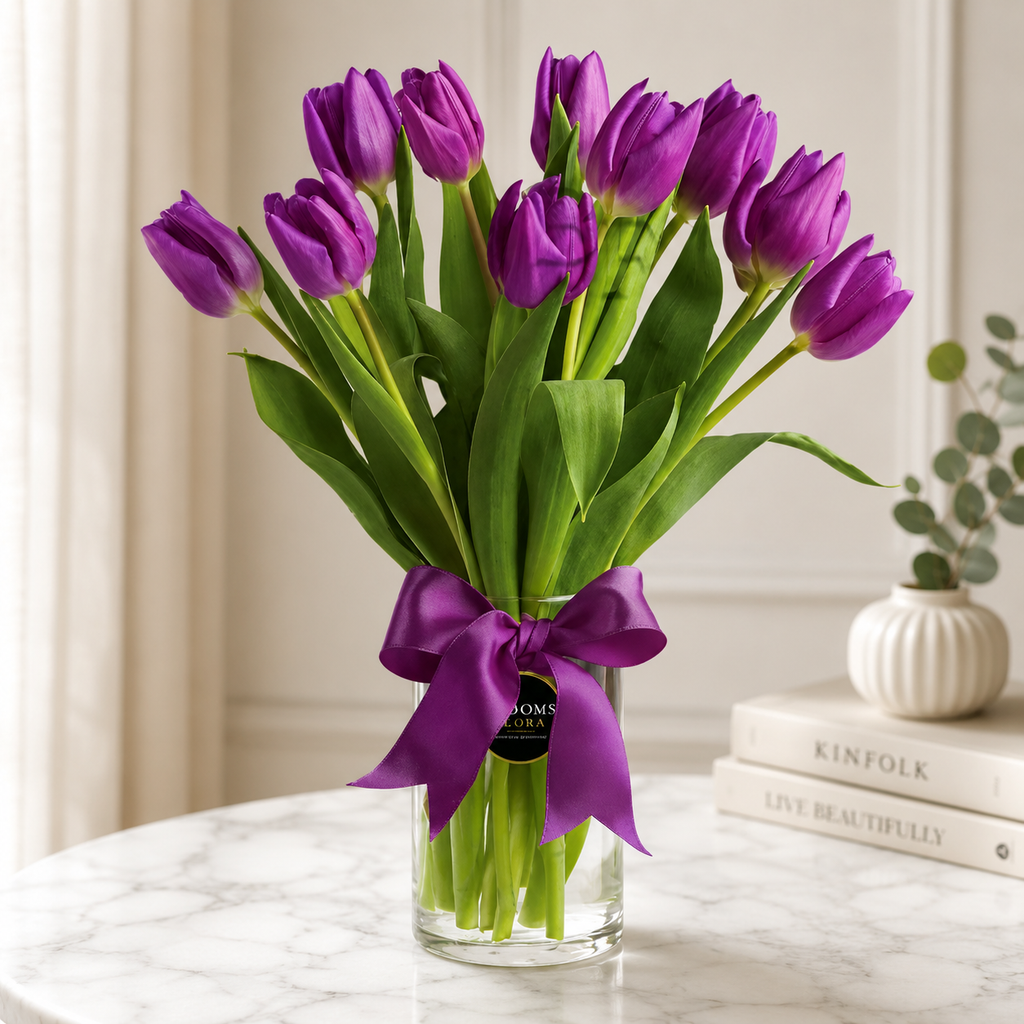 ECHANTED TULIPS | Tulips Vase Arrangements