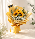YOU ARE MY SUNSHINE | Sunflower w White Baby Breaths Bouquets