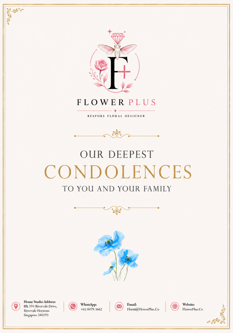 FlowerPlus花加 orange gerberas condolence standee for calm bereavements