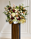 ROYAL GOLD OPULENCE | White Hydrangea Grand Opening Standee