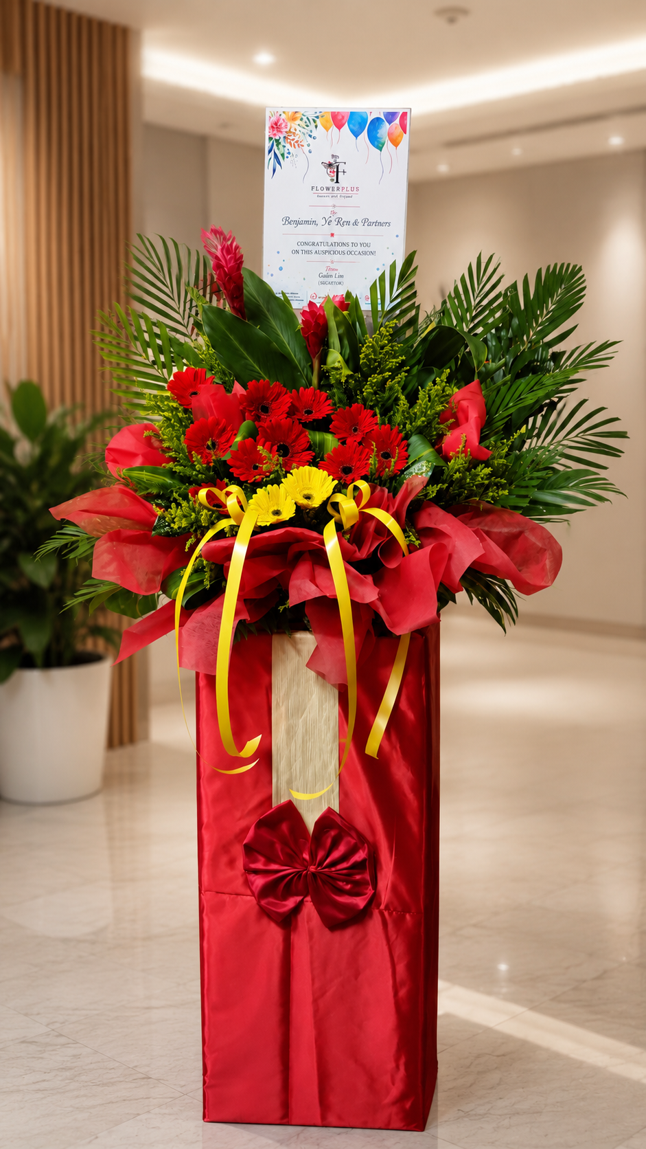AUSPICIOUS SUCCESS | Gerberas Grand Opening Standee
