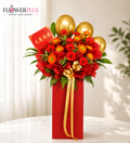 FIERY PASSION | Red Gerberas & Orange Gerberas Grand Opening Standee