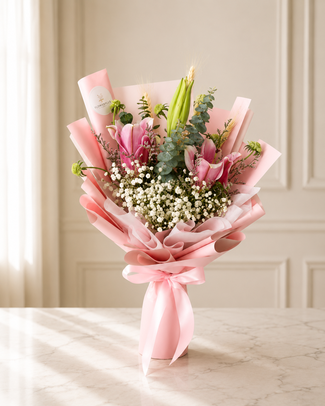 SC ROMANCE & ELEGANT | Pink lilies Bouquets