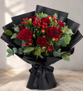 ALL MY LOVE | Red Roses w Red Berry Bouquets