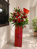 { BEST BUY! } PROSPERITY BLOOMS | Red Gerberas w Pink Lilies Grand Opening Standee