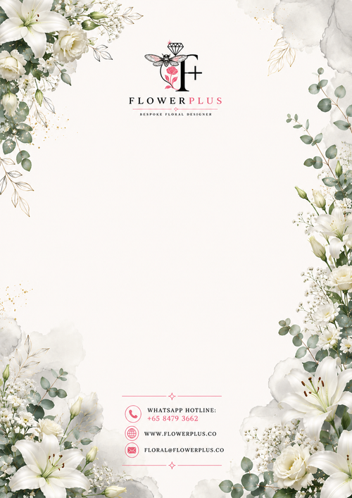 Cerulean Gerberas condolences standee featuring vibrant daisy flowers from FlowerPlus花加, suitable for sympathy occasions.