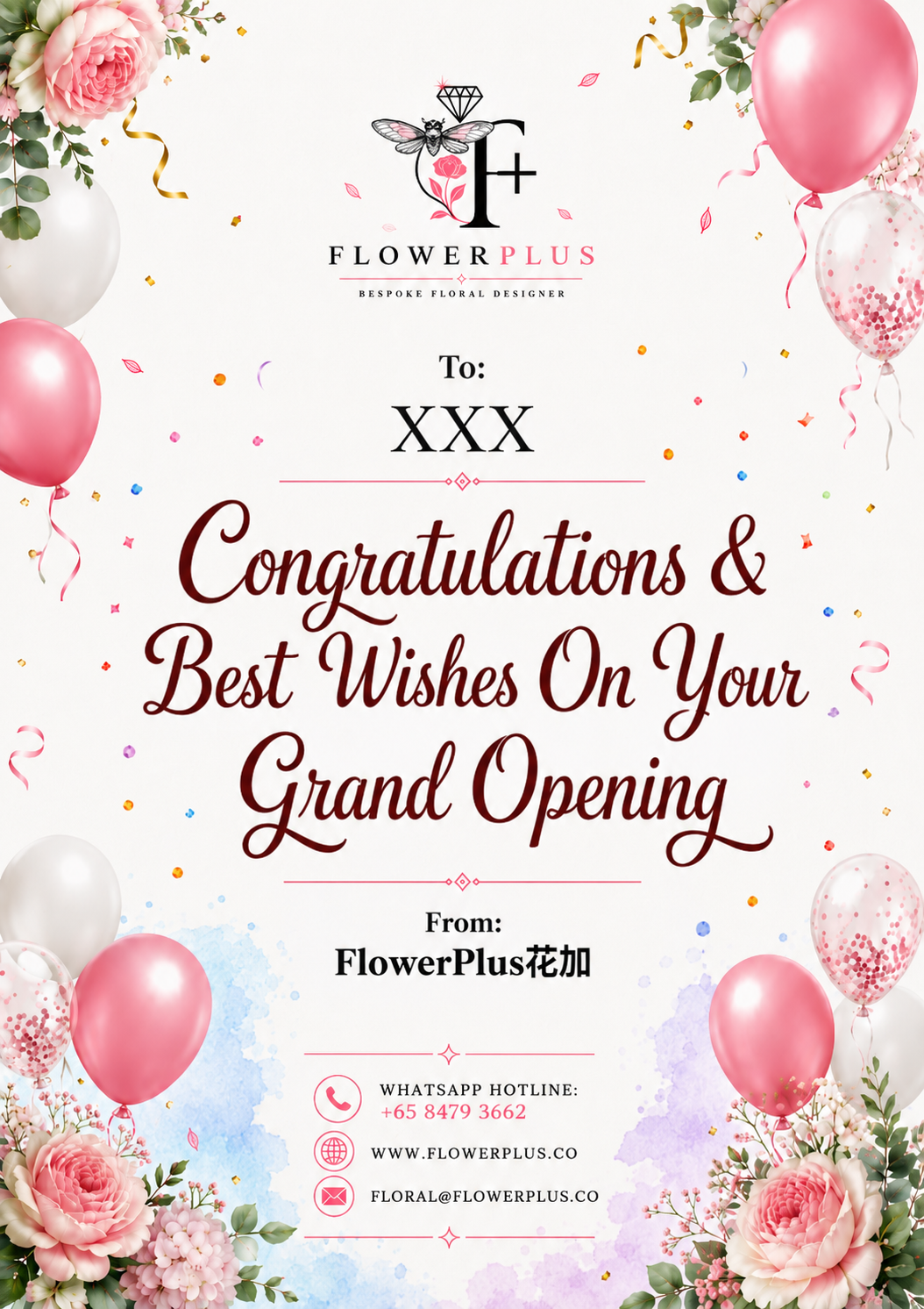 FlowerPlus花加 sunflower RADIANT TRIUMPH grand opening standee featuring a vibrant sunflower design for celebration displays.