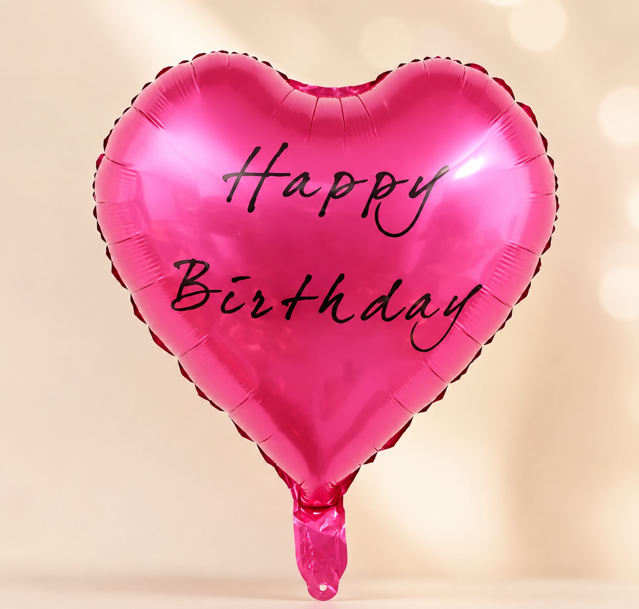 ADD ON | Happy Birthday! Heart Shape { Shocking Pink }