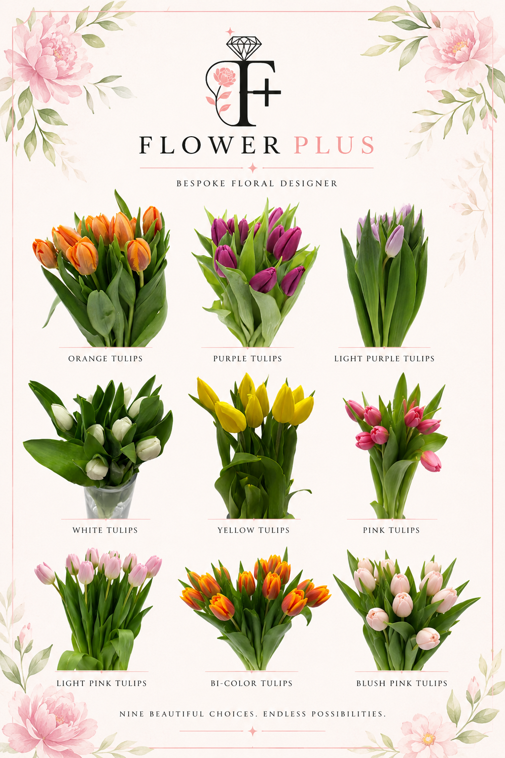 ECHANTED TULIPS | Tulips Vase Arrangements