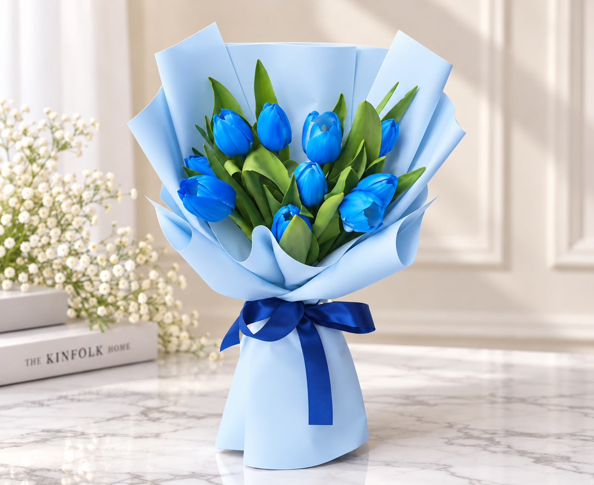 ROYAL BLUE TULIPS | BLUE TULIPS