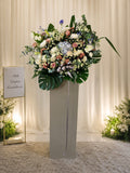 ELEGANT PASTEL | Blue Hydrangeas Condolences Standee