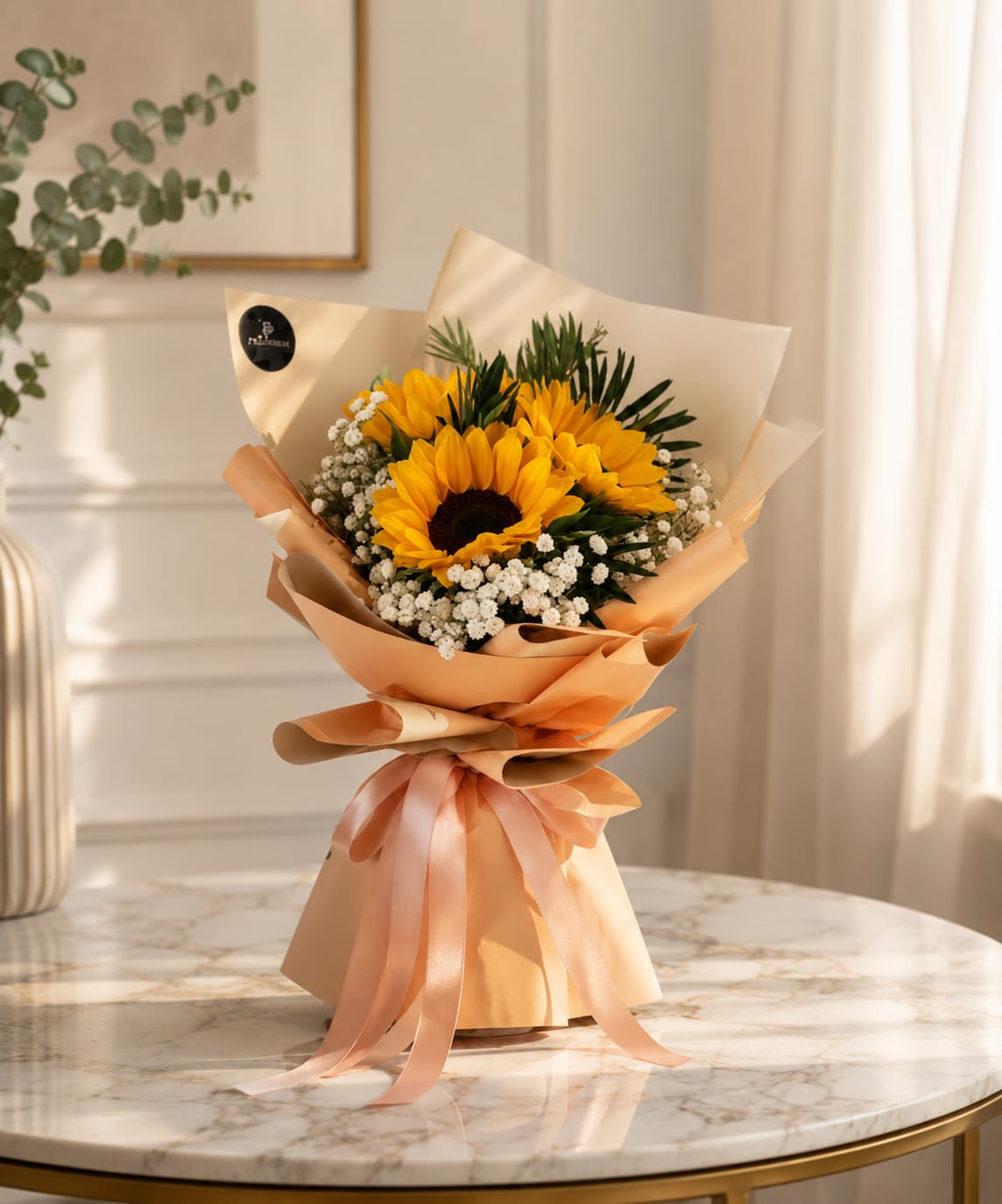 A BRIGHT CELEBRATIONS OF JOY | Sunflower Bouquets