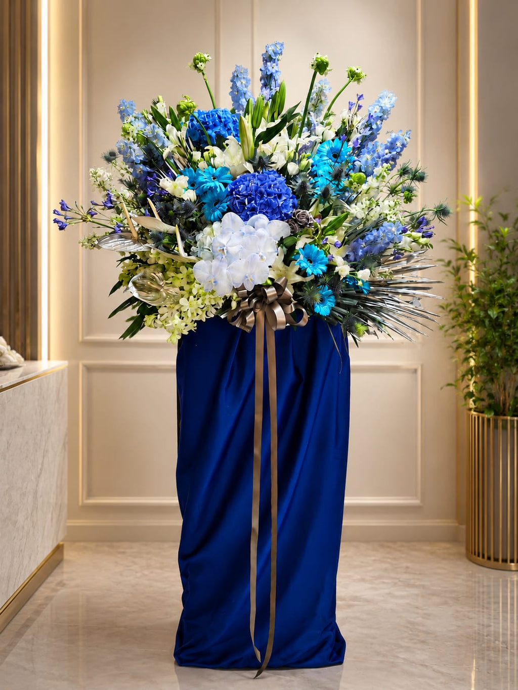 AZURE PRESTIGE | BLUE HYDRANGREA GRAND OPENING STANDEE