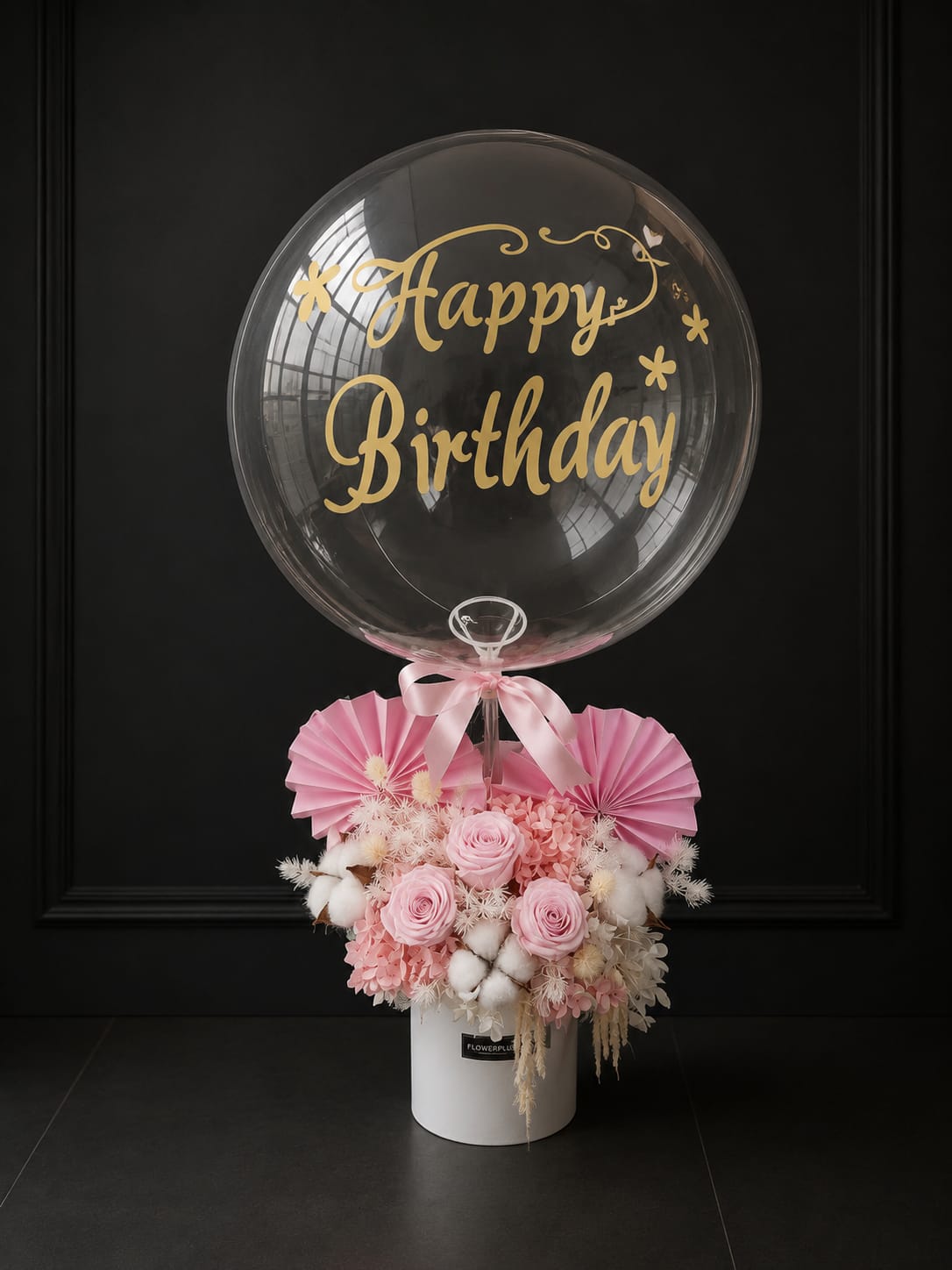 BLUSH BLOOMS | Pink Roses & Pink Hydrangea Balloon Blooms Boxes