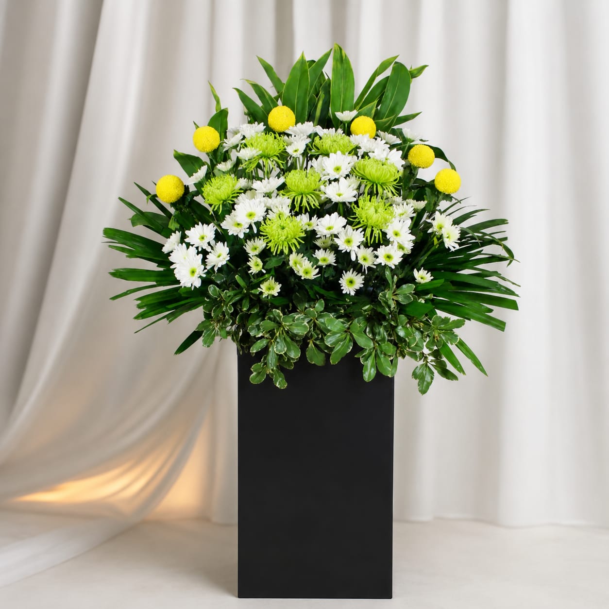 SERENITY GRACE - Yellow Ping Pong Chrys Condolences Standee