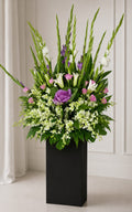 LAVENDER GRACE SYMPATHY | Purple Ornamental Kale Condolences Standee