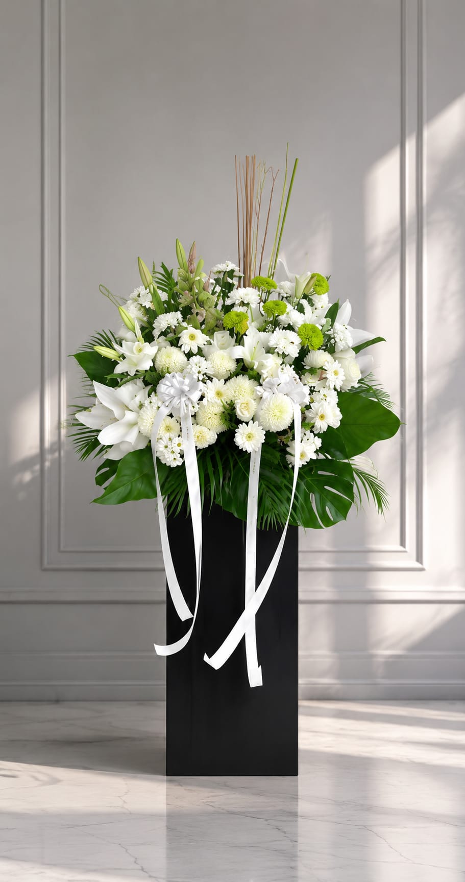 PURE WHITE SERENITY - Condolences Standee