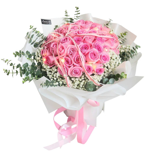 99 Shocking Pink Roses