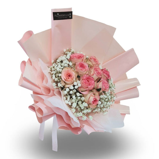 Classic two-tone pink rose