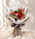 YOU ARE MY ROMANTIC | Red w Cappuccino Roses Bouquets