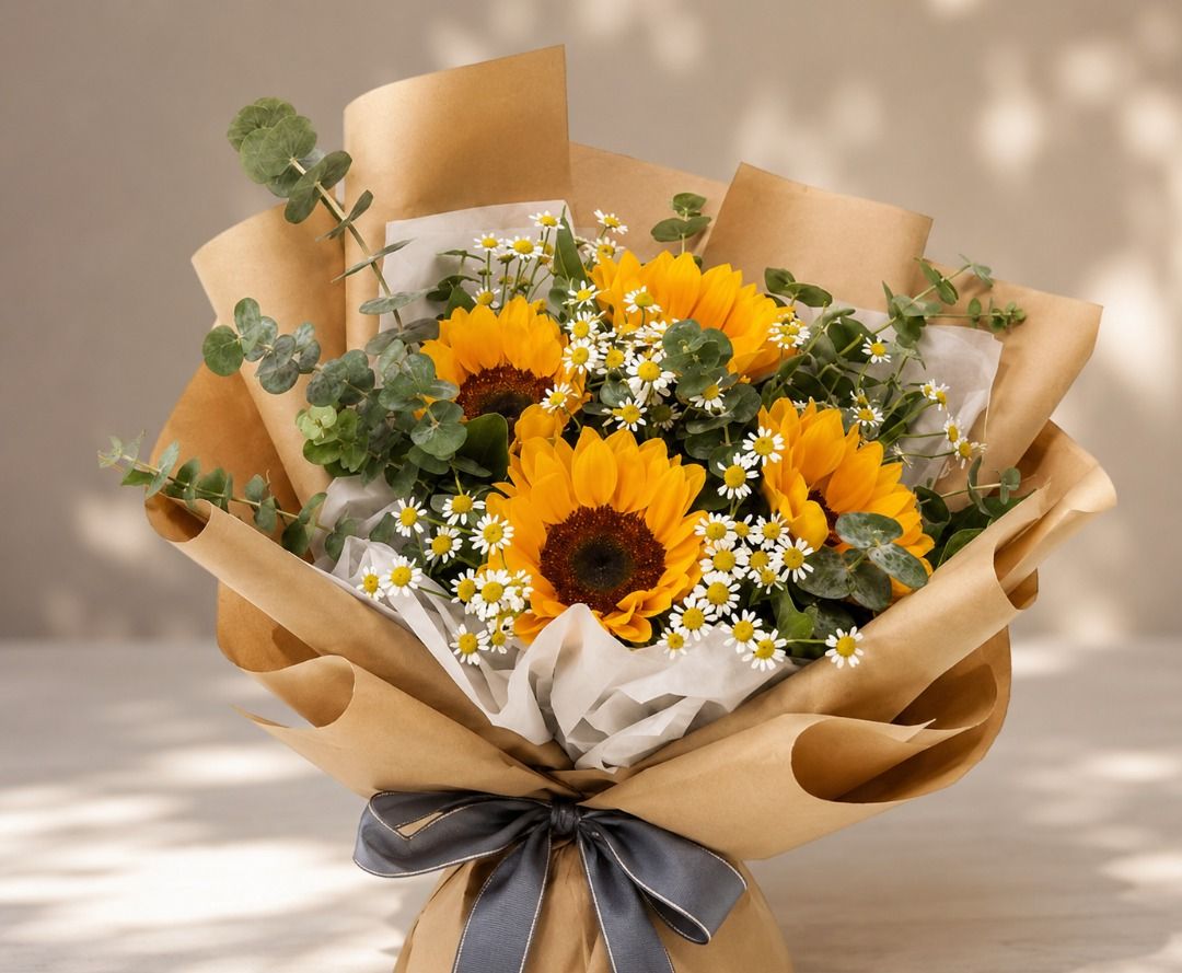 GOLDEN SUNSHINE DAISY | Sunflower Bouquets