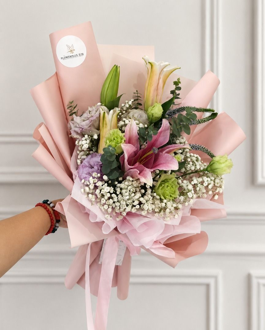 SC ROMANCE & ELEGANT | Pink lilies Bouquets